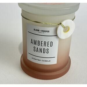 bloom and prosper ambered sands driftwood scented candle new